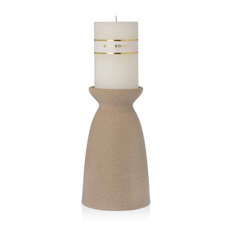 Candle holder Elvie 27cm matt sand