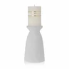 Candle holder Elvie 27cm matt white