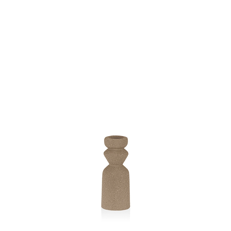 Candle holder Emily 13cm matt sand