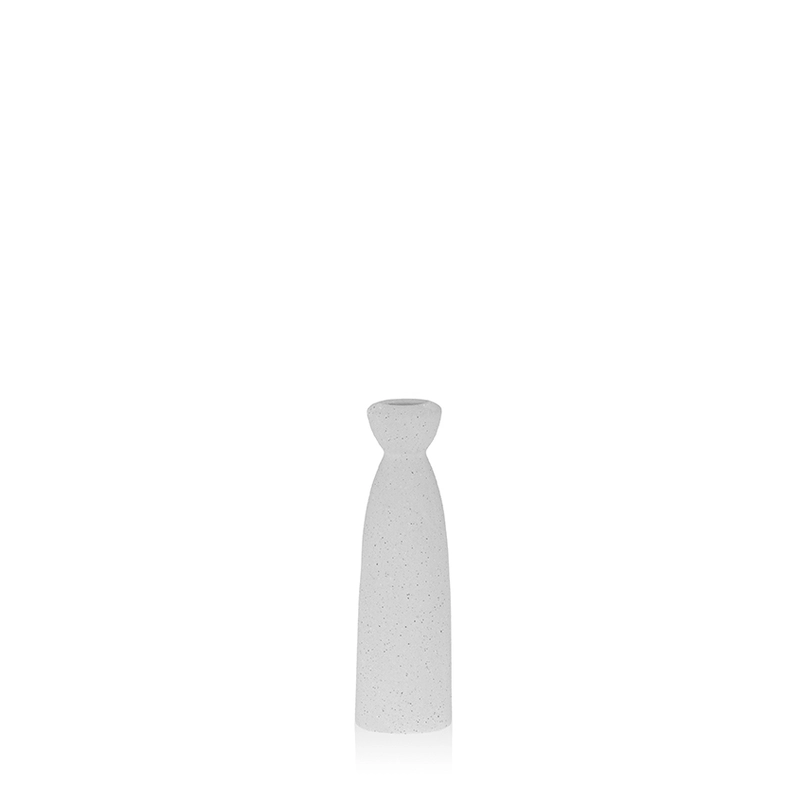 Candle holder Emily 18cm matt white