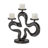 Candle holder Lily 49cm black