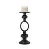 Candle holder Lily 49cm matt black