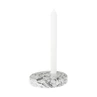 Candle holder Marble 12cm light grey