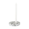 Candle holder Marble 12cm light grey