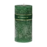 Candle Pillar 10x20cm green