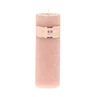 Candle Pillar 7x20cm pink