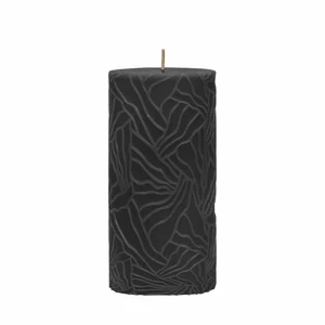 Candle Wave 7x14cm black