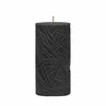 Candle Wave 7x14cm black