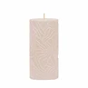 Candle Wave 7x14cm sand