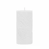 Candle Wave 7x14cm white