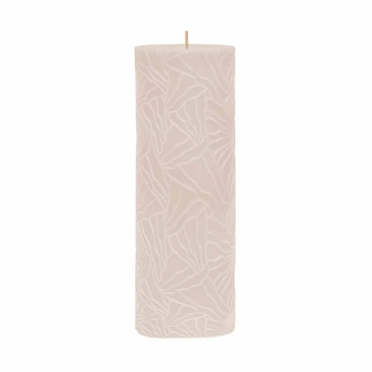 Candle Wave 7x20cm sand