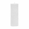 Candle Wave 7x20cm white