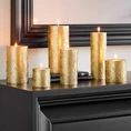 Candle Wave 7x7cm gold