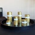 Candle Wave 7x7cm gold