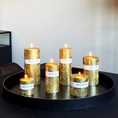 Candle Wave 7x7cm gold