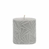 Candle Wave 7x7cm light gray