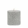 Candle Wave 7x7cm light gray