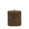 Candle Wave 7x7cm mocha