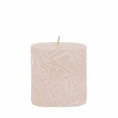 Candle Wave 7x7cm sand
