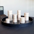 Candle Wave 7x7cm sand