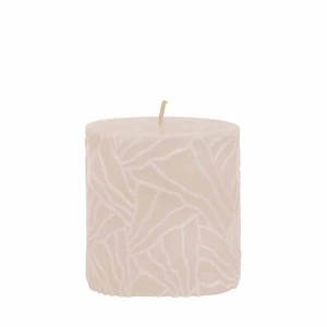 Candle Wave 7x7cm sand