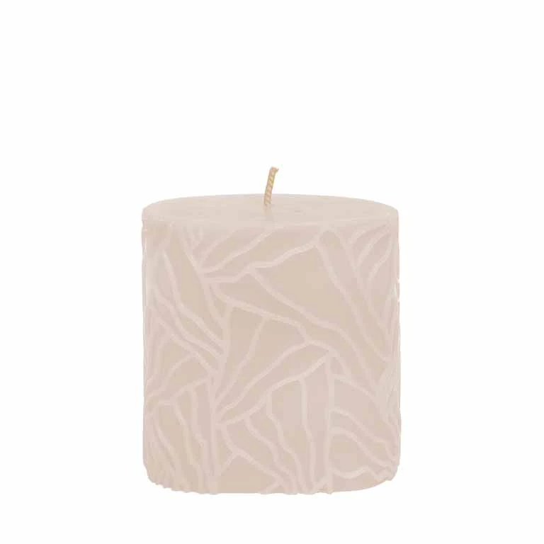 Candle Wave 7x7cm sand