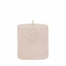 Candle Wave 7x7cm sand