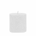 Candle Wave 7x7cm white