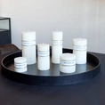Candle Wave 7x7cm white