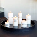 Candle Wave 7x7cm white