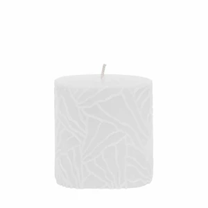 Candle Wave 7x7cm white