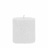 Candle Wave 7x7cm white