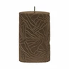 Candle Wave 9x15cm mocha