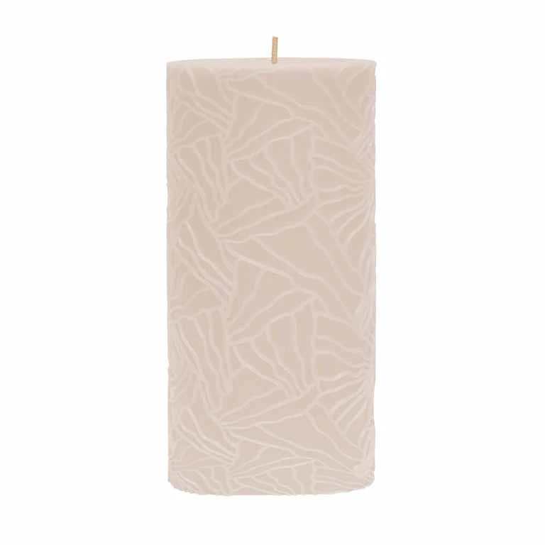 Candle Wave 9x20cm sand