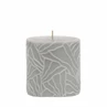 Candle Wave 9x9cm light gray