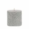 Candle Wave 9x9cm light gray