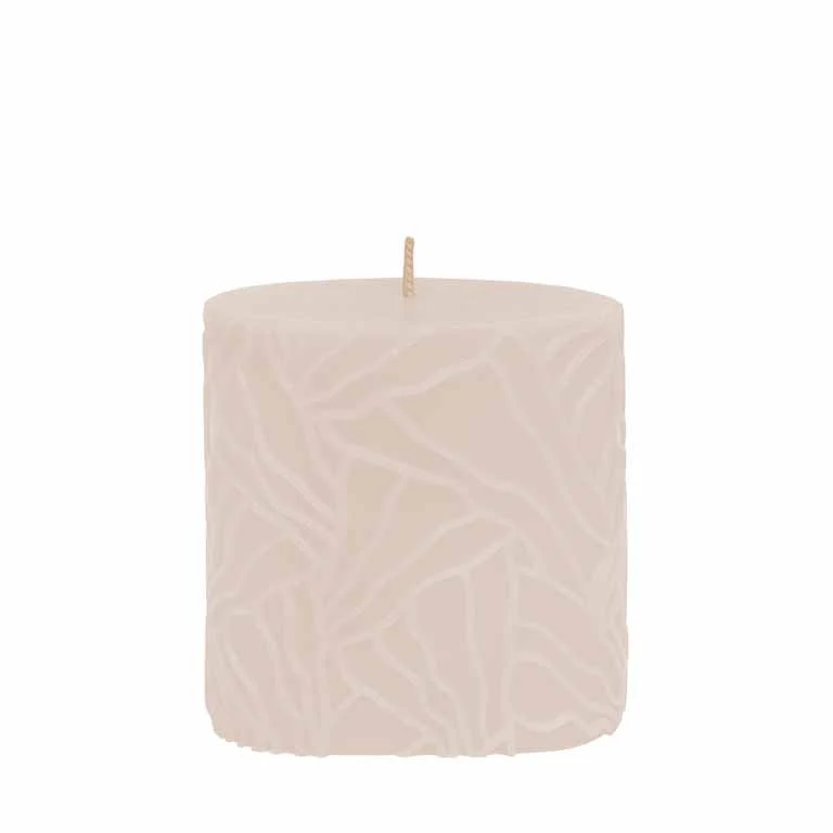 Candle Wave 9x9cm sand