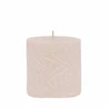 Candle Wave 9x9cm sand