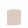 Candle Wave 9x9cm sand