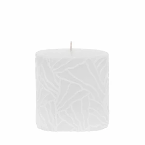Candle Wave 9x9cm white