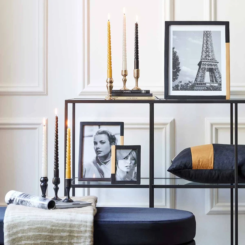 Candleholder Lily 1 10cm black