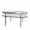 Coffee table Mara 90cm white marble