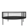 Coffee table Rocco 80cm black