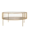 Coffee table Rocco 80cm gold