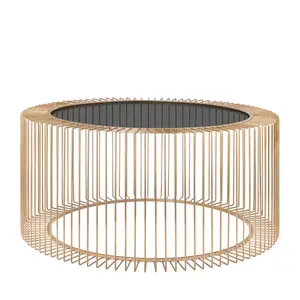 Coffee table Rocco 82cm gold