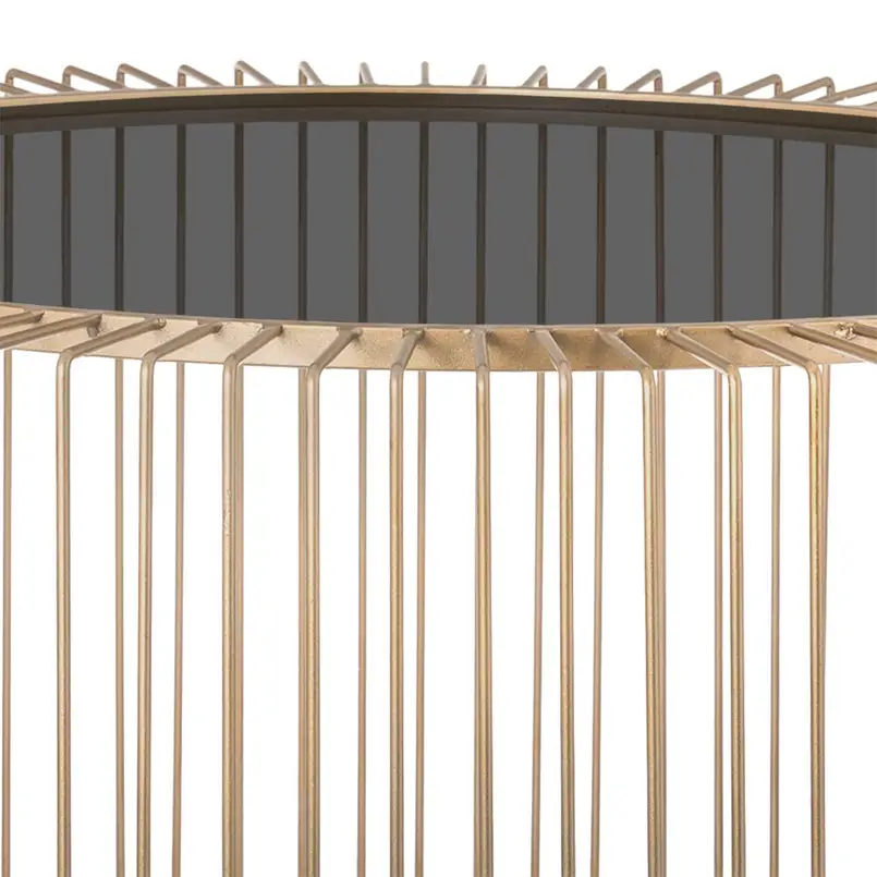 Coffee table Rocco 82cm gold