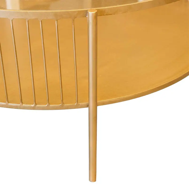 Couchtisch Rocco 80cm gold