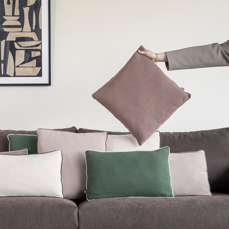 Cushion Bowie green 45x45cm
