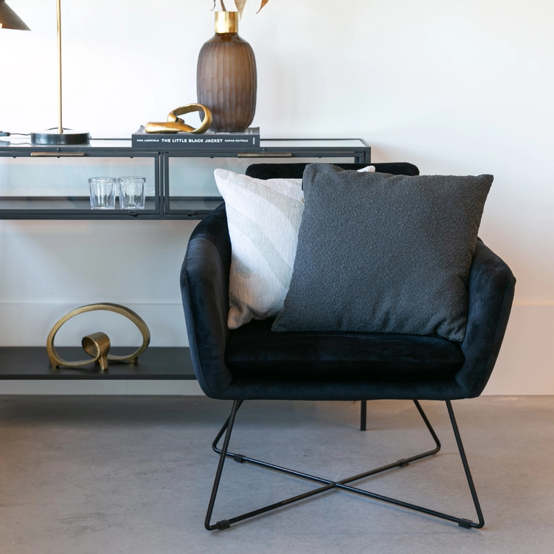 Cushion Lillian 50x50cm dark grey