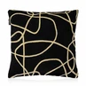 Cushion Nina print 7 45x45cm black